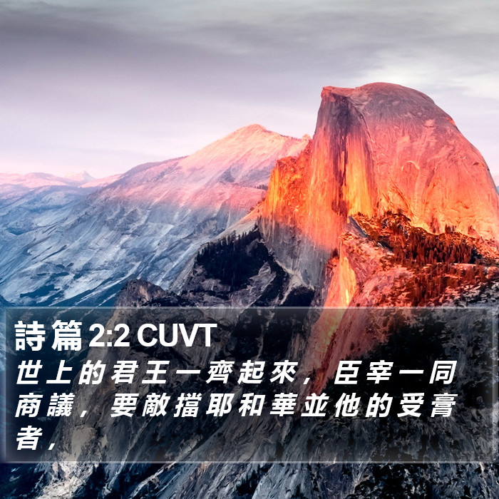 詩 篇 2:2 CUVT Bible Study