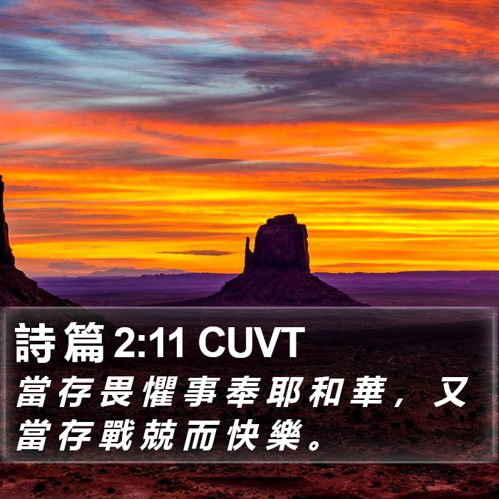 詩 篇 2:11 CUVT Bible Study