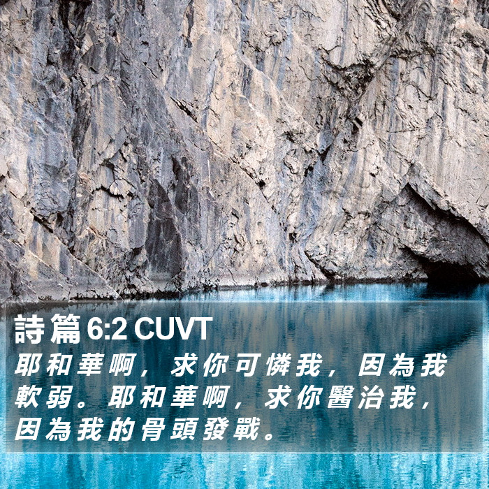 詩 篇 6:2 CUVT Bible Study