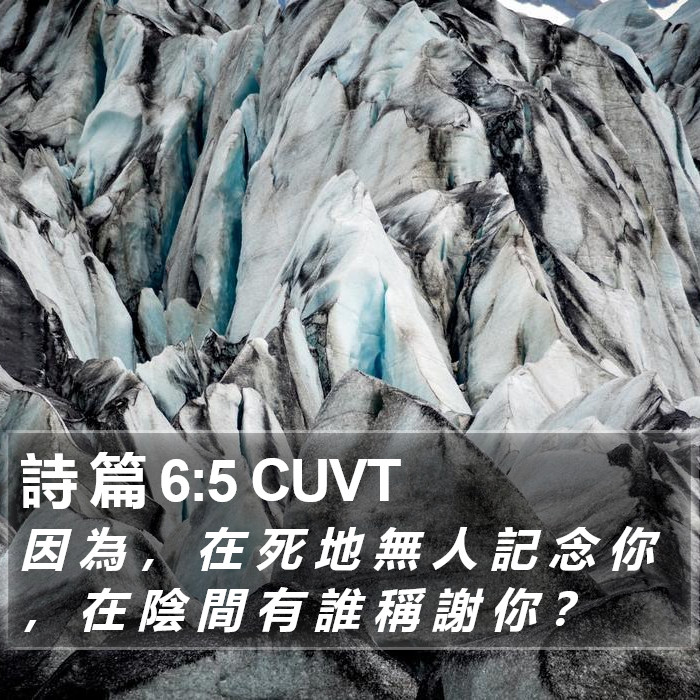 詩 篇 6:5 CUVT Bible Study