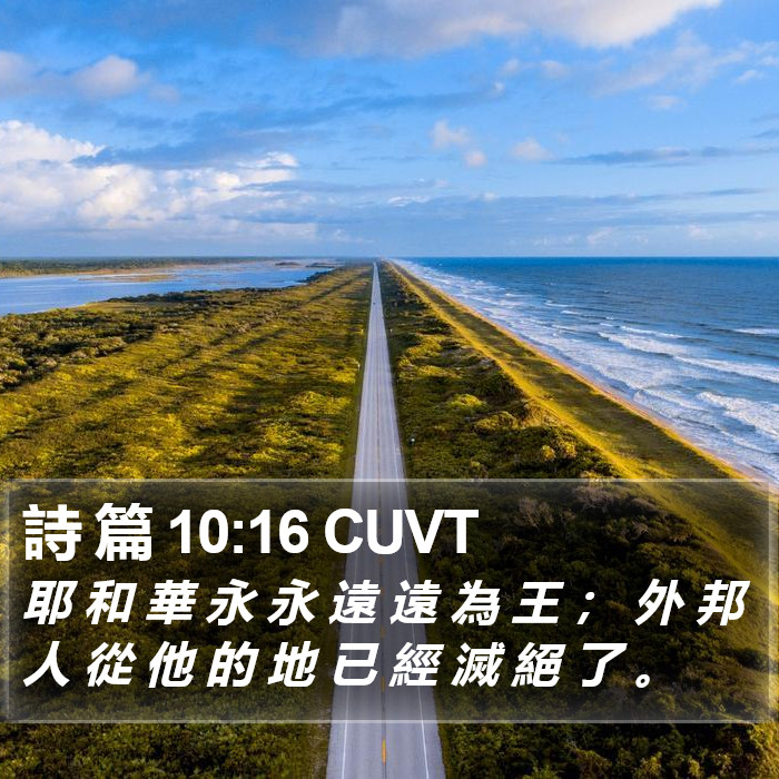 詩 篇 10:16 CUVT Bible Study
