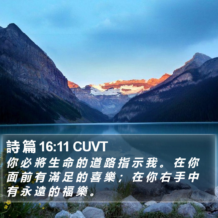 詩 篇 16:11 CUVT Bible Study