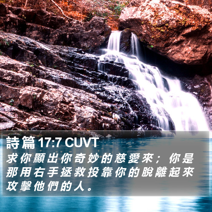 詩 篇 17:7 CUVT Bible Study