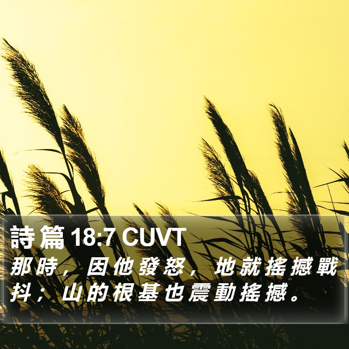 詩 篇 18:7 CUVT Bible Study