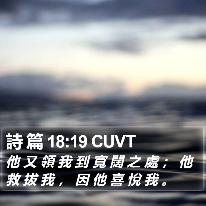 詩 篇 18:19 CUVT Bible Study