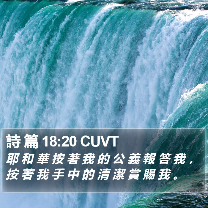 詩 篇 18:20 CUVT Bible Study