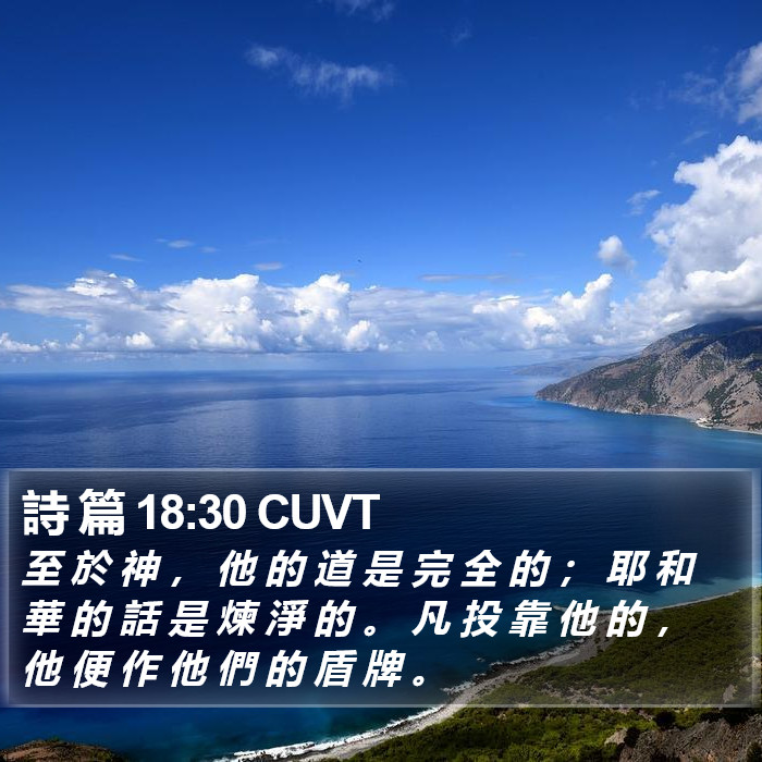 詩 篇 18:30 CUVT Bible Study