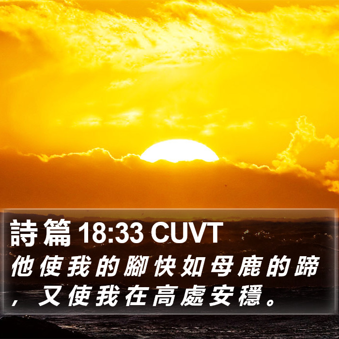 詩 篇 18:33 CUVT Bible Study