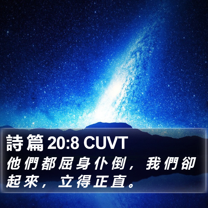 詩 篇 20:8 CUVT Bible Study