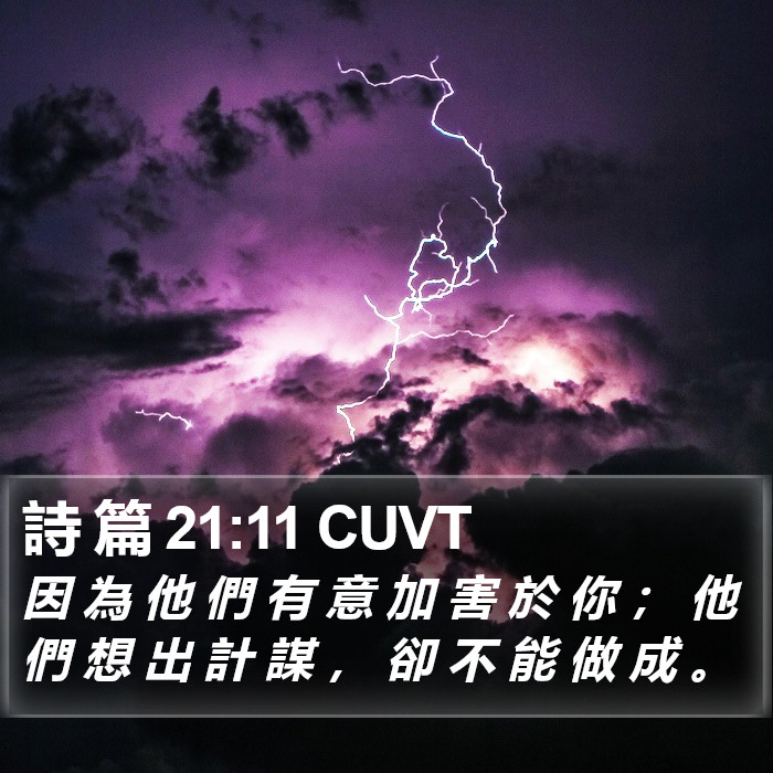 詩 篇 21:11 CUVT Bible Study