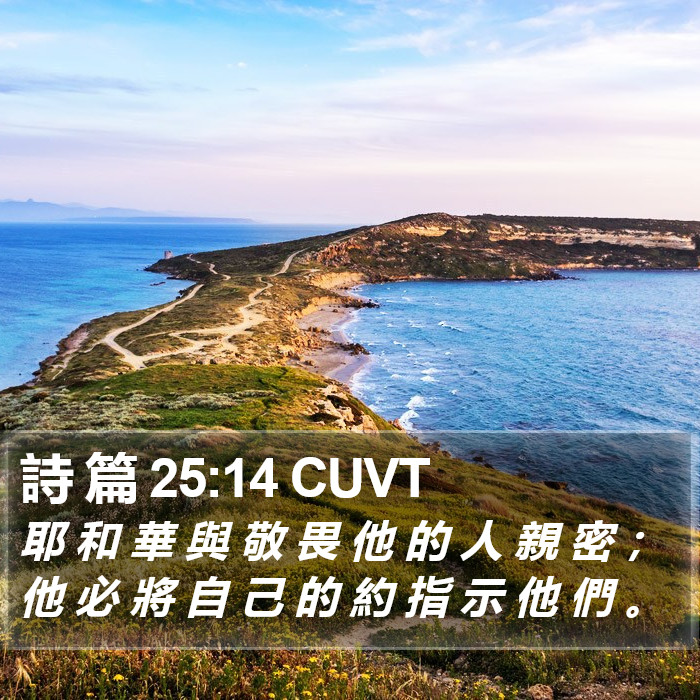 詩 篇 25:14 CUVT Bible Study