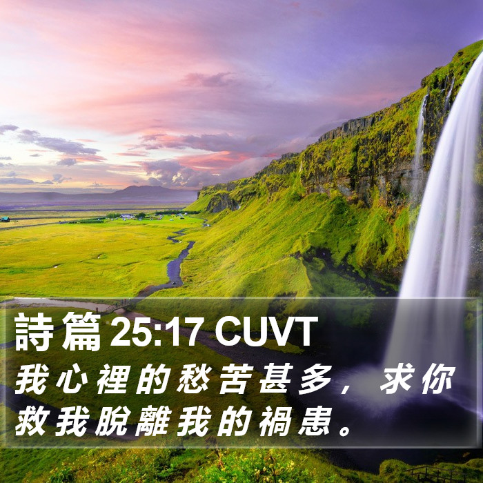 詩 篇 25:17 CUVT Bible Study