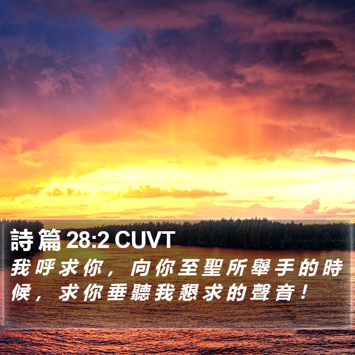 詩 篇 28:2 CUVT Bible Study