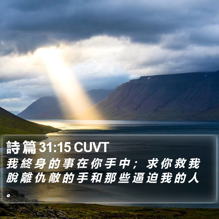 詩 篇 31:15 CUVT Bible Study