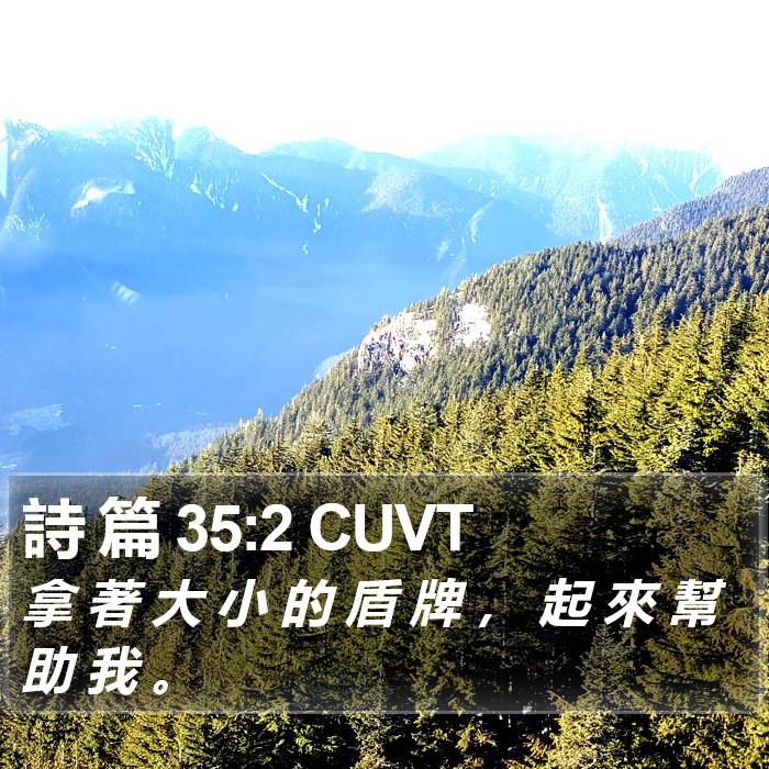 詩 篇 35:2 CUVT Bible Study