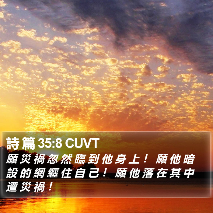 詩 篇 35:8 CUVT Bible Study