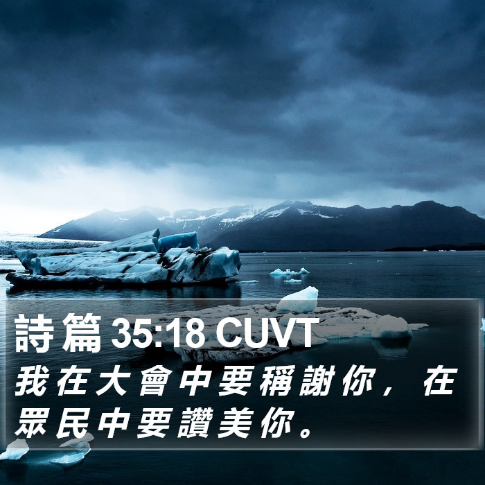 詩 篇 35:18 CUVT Bible Study