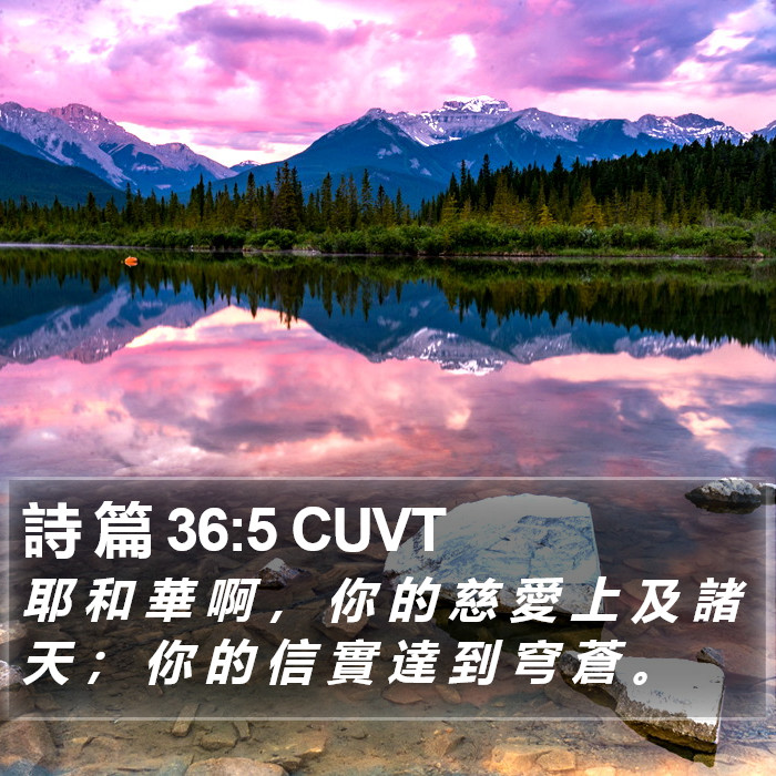 詩 篇 36:5 CUVT Bible Study