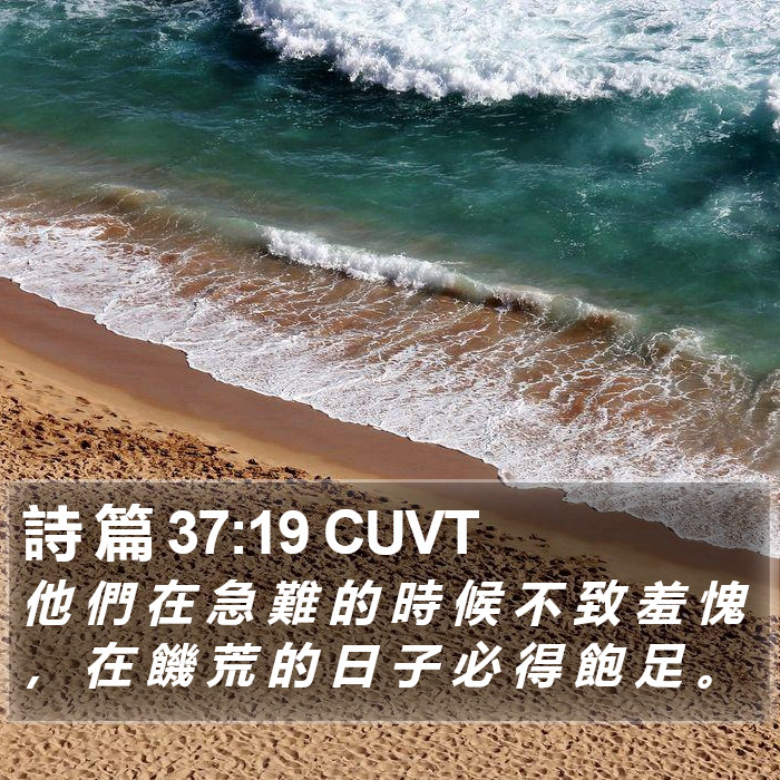 詩 篇 37:19 CUVT Bible Study