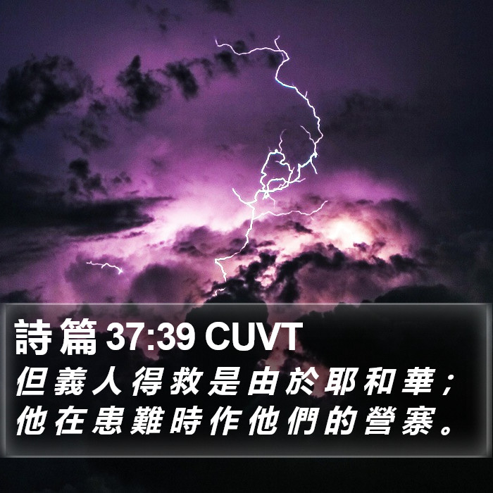 詩 篇 37:39 CUVT Bible Study