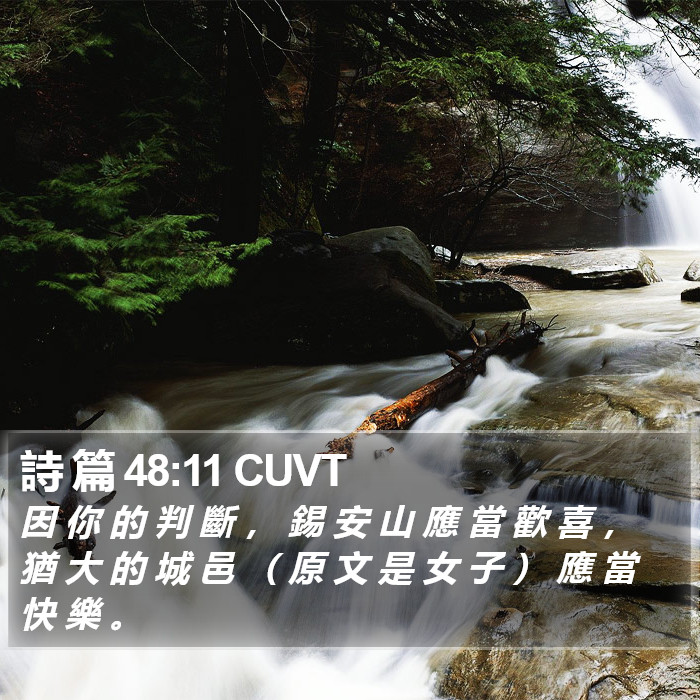 詩 篇 48:11 CUVT Bible Study