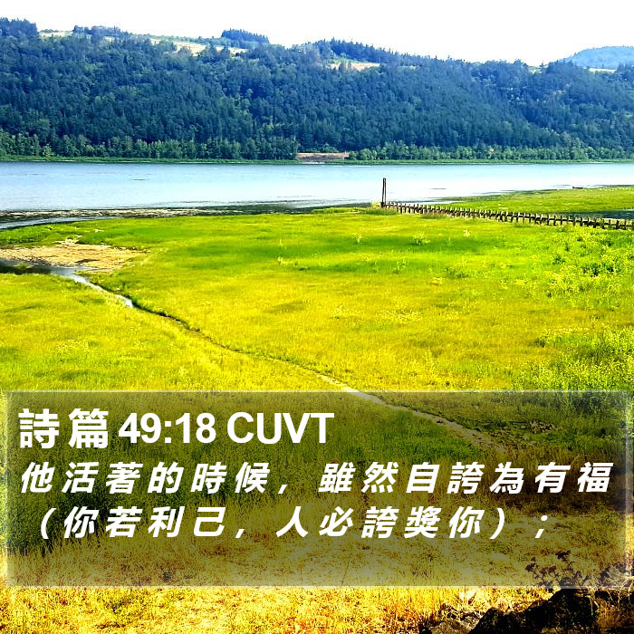 詩 篇 49:18 CUVT Bible Study