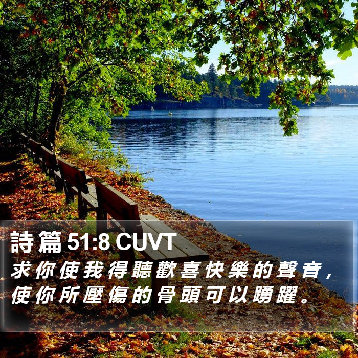 詩 篇 51:8 CUVT Bible Study