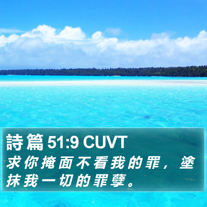 詩 篇 51:9 CUVT Bible Study