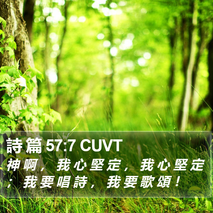 詩 篇 57:7 CUVT Bible Study