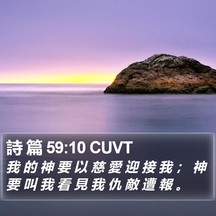 詩 篇 59:10 CUVT Bible Study