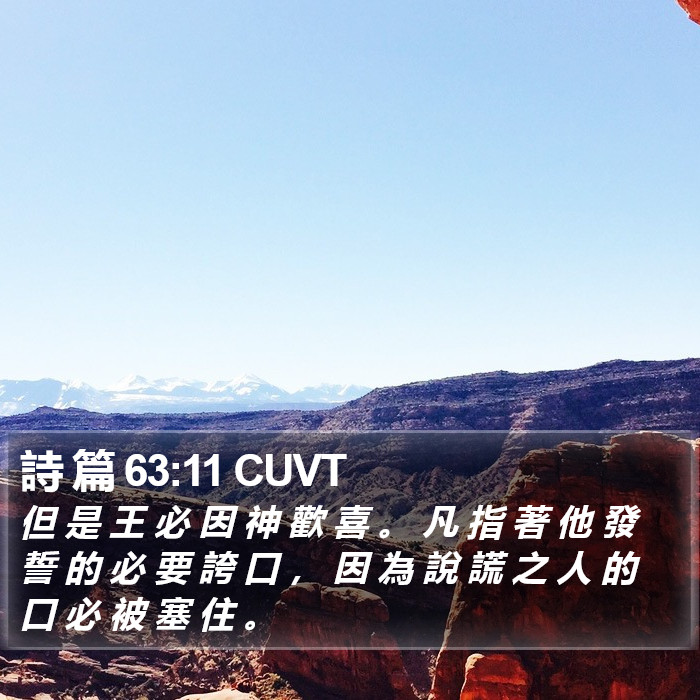 詩 篇 63:11 CUVT Bible Study
