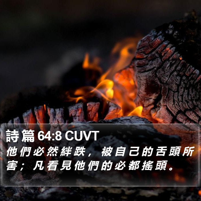 詩 篇 64:8 CUVT Bible Study