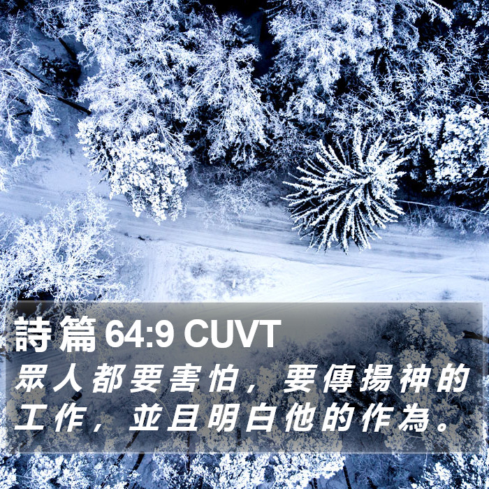 詩 篇 64:9 CUVT Bible Study