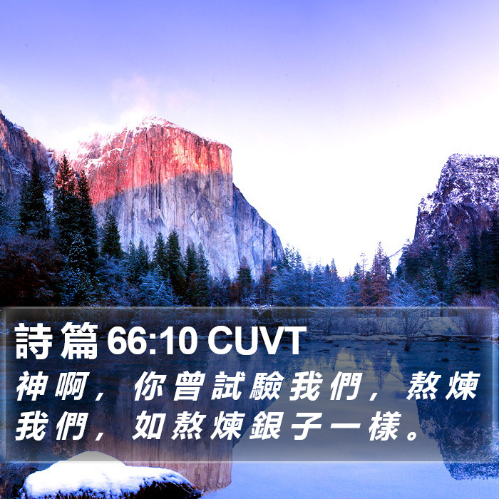 詩 篇 66:10 CUVT Bible Study