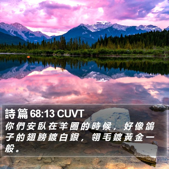 詩 篇 68:13 CUVT Bible Study