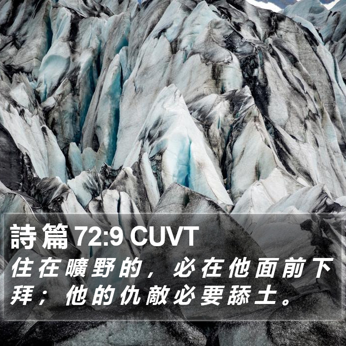 詩 篇 72:9 CUVT Bible Study