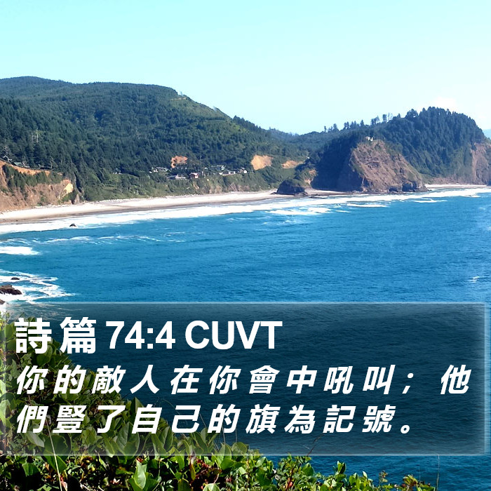 詩 篇 74:4 CUVT Bible Study