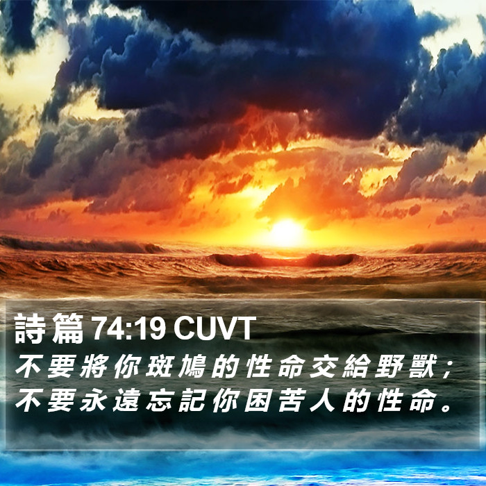 詩 篇 74:19 CUVT Bible Study