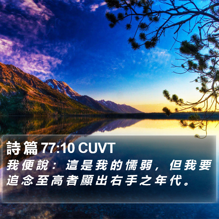 詩 篇 77:10 CUVT Bible Study