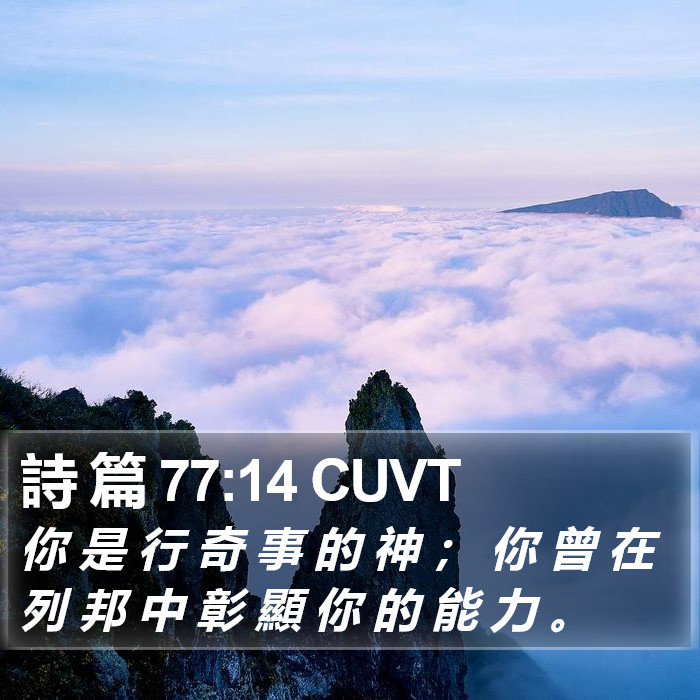 詩 篇 77:14 CUVT Bible Study