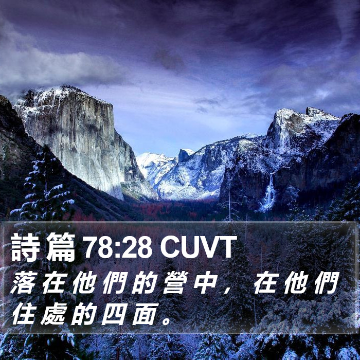 詩 篇 78:28 CUVT Bible Study