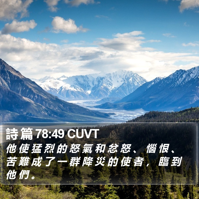 詩 篇 78:49 CUVT Bible Study