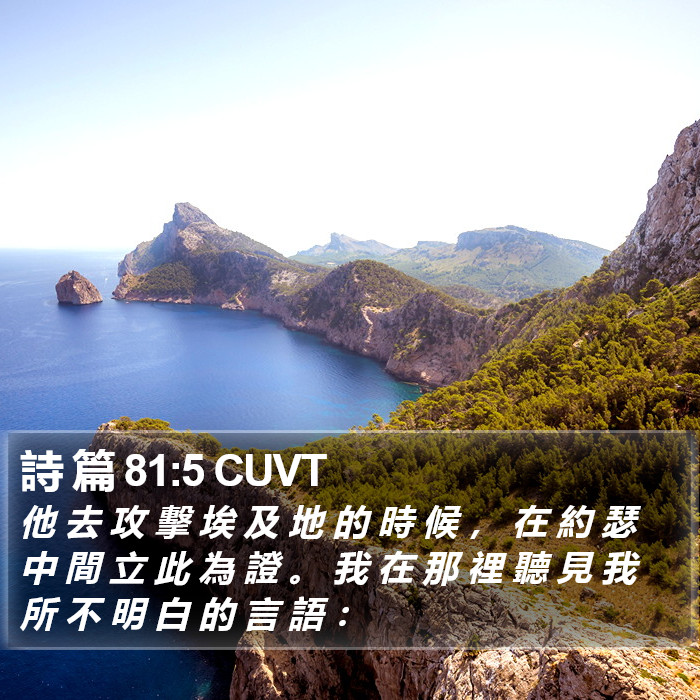詩 篇 81:5 CUVT Bible Study