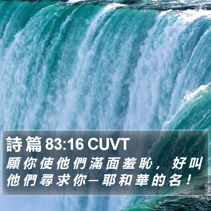詩 篇 83:16 CUVT Bible Study