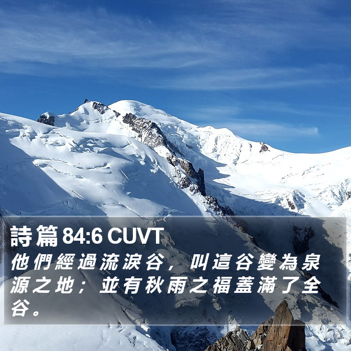 詩 篇 84:6 CUVT Bible Study