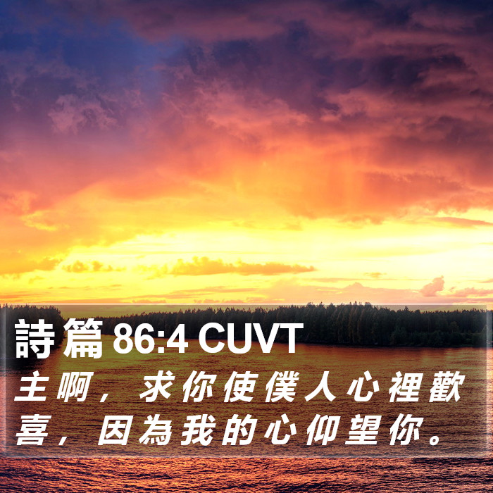 詩 篇 86:4 CUVT Bible Study