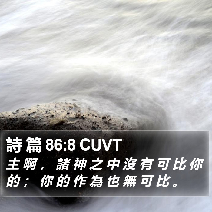 詩 篇 86:8 CUVT Bible Study