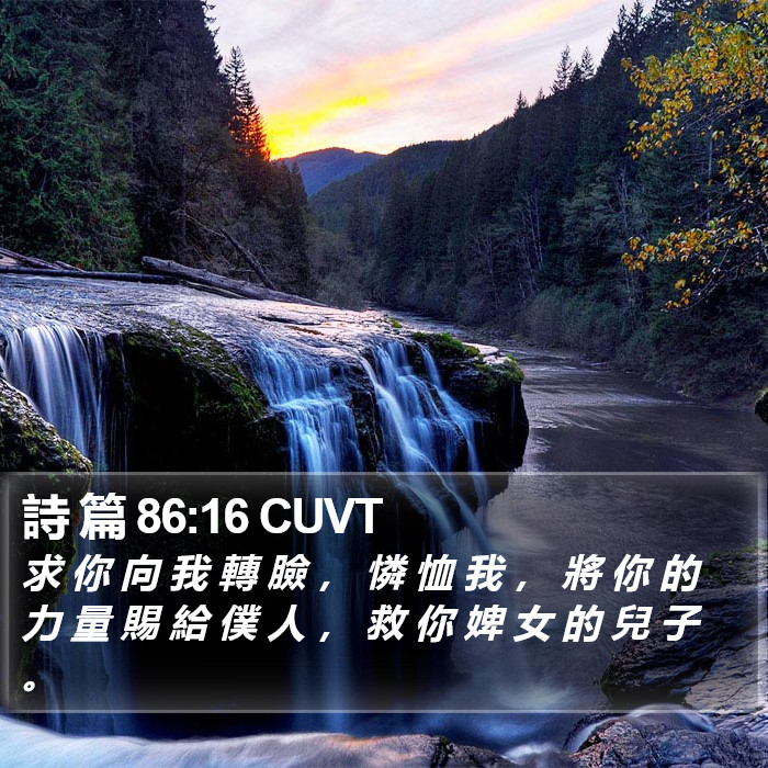 詩 篇 86:16 CUVT Bible Study