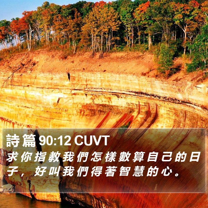 詩 篇 90:12 CUVT Bible Study