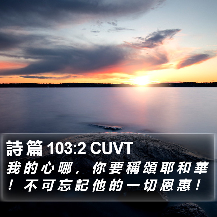 詩 篇 103:2 CUVT Bible Study